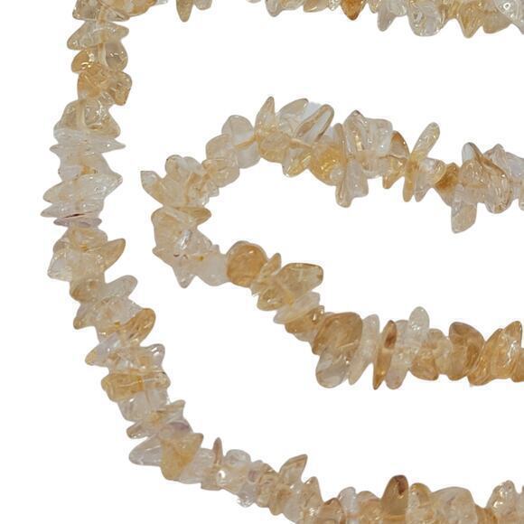 Vintage Chip Natural Stone Barrel Clasp 18‎ inch Necklace - Picture 4 of 6